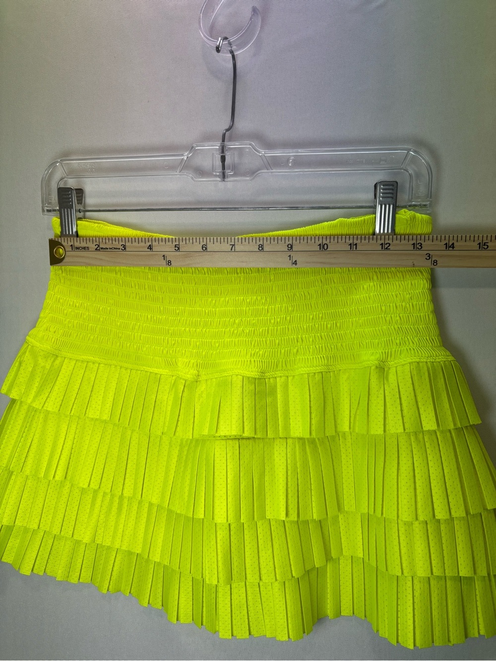 Catch + Club Yellow Athletic Tennis Golf Skort Pull-On Stretch Built-In Shorts S - Picture 5 of 9